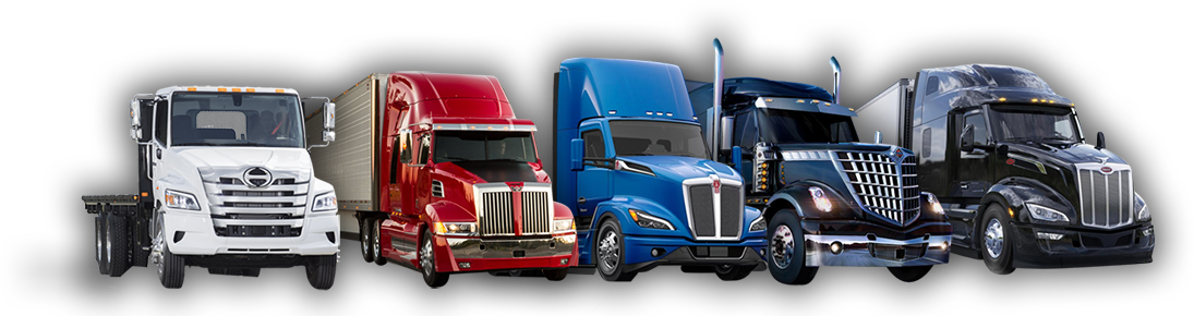 Rangée de camions